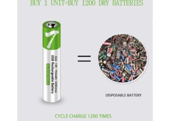 Pilhas Recarregáveis USB AA SMARTOOOLS